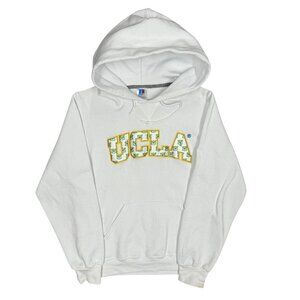 Russell UCLA Bruins NCAA University Pullover Hoodie Stitched White Small